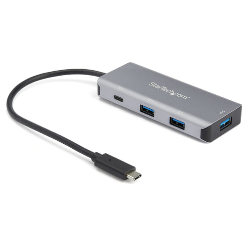 StarTech.com 4 Port USB C Hub w/ 3x USB A & 1x USB C - SuperSpeed 10Gbps USB Type-C 3.1/3.2 Gen 2 Hub - USB Bus Powered - Compact USB-C to USB Adapter Hub - Portable/Laptop Hub - Aluminum~4 Port USB C Hub w/ 3x USB A & 1x USB C - SuperSpeed 10Gbps USB
