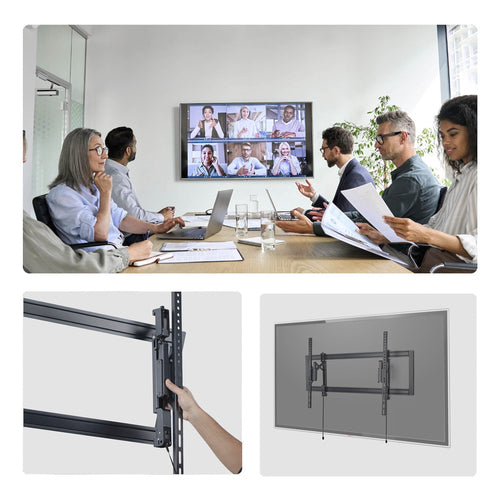 StarTech.com UL Listed Extendable TV Wall Mount for up to 105inch 176lb (80kg) Display, Easy Rear Access, Laterally Adjustable Bracket Supports up to VESA 1000x600