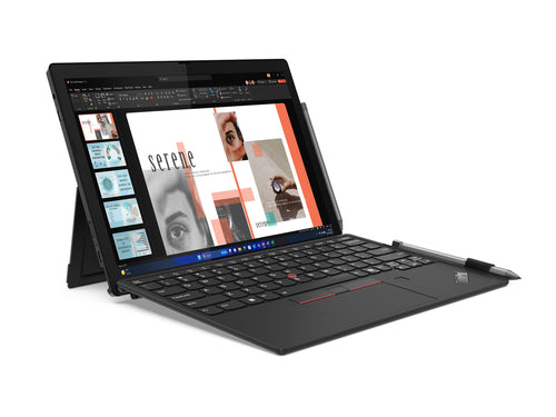 Lenovo ThinkPad X12 Detachable Gen 2 Intel Core Ultra 5 134U Hybrid (2-in-1) 31.2 cm (12.3") Touchscreen 16 GB LPDDR5x-SDRAM 512 GB SSD Wi-Fi 6E (802.11ax) Windows 11 Pro Black