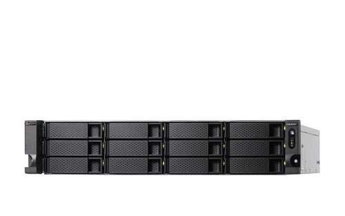 QNAP TS-h1886XU-RP R2 NAS Rack (2U) Intel® Xeon® D D-1622 32 GB DDR4 0 TB QuTS hero Black