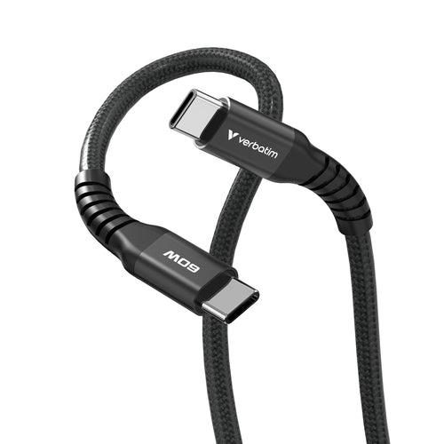 Verbatim Sync & Charge Magnetic Cable - 60W USB-C to USB-C 120 cm Black