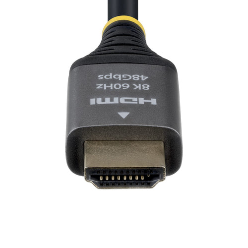 StarTech.com 1ft (30cm) Certified Ultra High Speed HDMI Cable, 8K 60Hz/4K 120Hz, HDMI 2.1 Cable with HDR10+ / eARC, 48Gbps, 8K HDMI Cord for Monitor/TV/Display, Flexible TPE Jacket