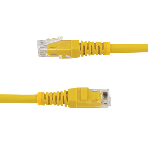 StarTech.com 6ft CAT6 Ethernet Cable - Yellow CAT 6 Gigabit Ethernet Wire -250MHz 100W PoE RJ45 UTP Molded Network/Patch Cord w/Strain Relief/ Individually Tested