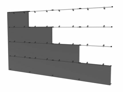 Peerless DS-LEDUNV1220-4x4 Black, Silver