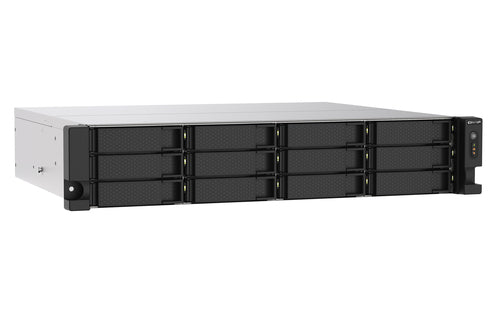 QNAP TS-1273AU-RP-8G NAS Rack (2U) Ryzen Embedded V1500B 8 GB DDR4 0 TB QNAP QTS Aluminium, Black