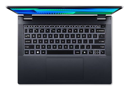 Acer TravelMate TMP414RN-54-57U5 Intel Core Ultra 5 125U Hybrid (2-in-1) 35.6 cm (14") Touchscreen WUXGA 16 GB DDR5-SDRAM 512 GB SSD Wi-Fi 6 (802.11ax) Windows 11 Pro Blue