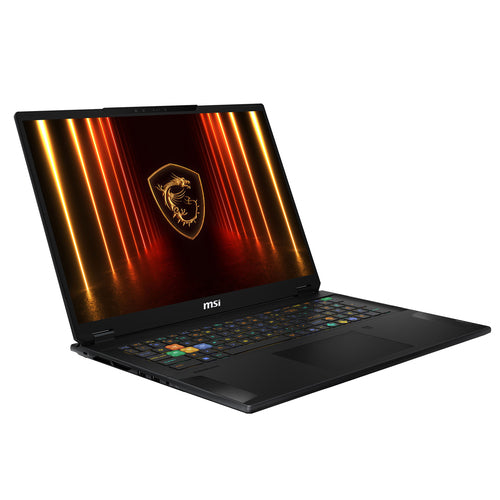 MSI Stealth 18 HX AI A2XWIG-036US laptop Intel Core Ultra 9 275HX 45.7 cm (18") UHD+ 64 GB DDR5-SDRAM 2 TB SSD NVIDIA GeForce RTX 5080 Wi-Fi 7 (802.11be) Windows 11 Pro Black