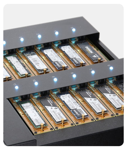 iStorage Kanguru KanguruClone 11 M.2 NVMe SSD Pro Duplicator|Supports Copying Up to 11 M.2 NVMe and M.2 SATA SSDs|Up to 25GB/min transfer rates|Powerful Erase and Disk Wipe Features |Standalone System |Detailed and downloadable system logs |
