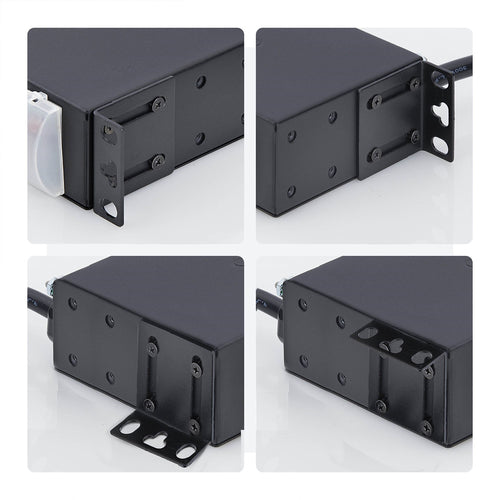 StarTech.com 14-Outlet Rackmount PDU, 1U Server Power Strip with 6x Front and 8x Rear Ports, Mounted Power Distribution Unit for 19-Inch Racks and Cabinets