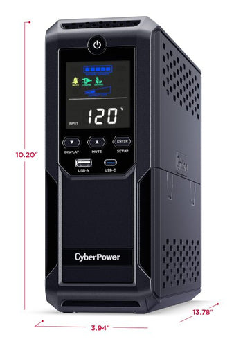 CyberPower LCD Intelligent uninterruptible power supply (UPS) Line-Interactive 1.35 kVA 815 W 12 AC outlet(s)