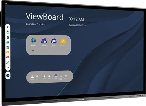 Viewsonic IFP6562 Signage Display Interactive flat panel 165.1 cm (65") LED Wi-Fi 350 cd/m² 4K Ultra HD Black Touchscreen Built-in processor Android 8.0
