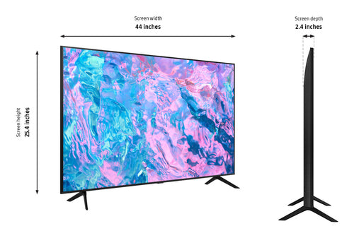 Samsung HCU708 HG50CU708NF 127 cm (50") 4K Ultra HD Smart TV Black 20 W