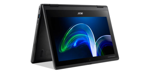 Acer TravelMate Spin B3 TMB311R-32-C47B Intel® Celeron® N N5100 Hybrid (2-in-1) 29.5 cm (11.6") Touchscreen HD 8 GB DDR4-SDRAM 128 GB Flash Wi-Fi 6 (802.11ax) Windows 11 Pro Black