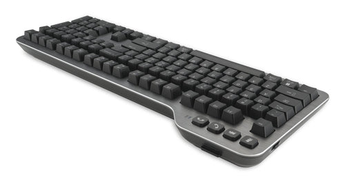 Kensington MK7500F QuietType Pro keyboard Home/Office USB + RF Wireless + Bluetooth QWERTY US English Aluminium, Black