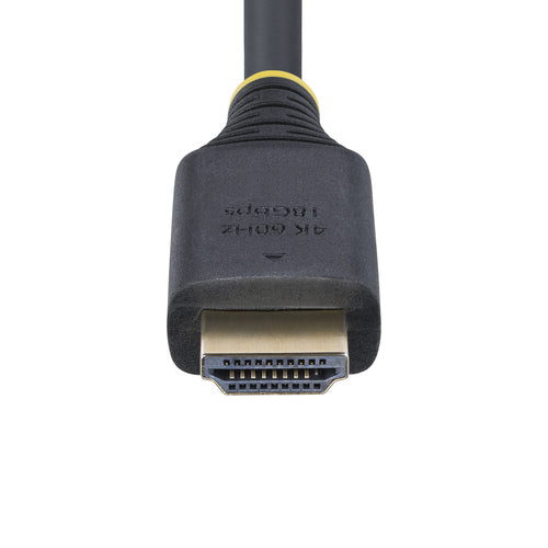 StarTech.com 30cm (1ft) High Speed HDMI Cable, 4K 60Hz/1440p 144Hz, HDR10/HDCP 2.2/ARC, 18Gbps, UHD HDMI 2.0 Cord for TV/Monitor/Display, TPE Jacket