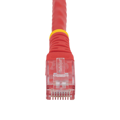 StarTech.com 3ft CAT6 Ethernet Cable - Red CAT 6 Gigabit Ethernet Wire -250MHz 100W PoE RJ45 UTP Molded Network/Patch Cord w/Strain Relief/ Individually Tested