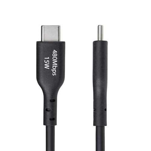 StarTech.com 10-Pack 6ft (1.8m) USB-A to USB-C Charging Cable, Charge & Sync, 3A, USB 2.0, TPE Jacket - Black USB Charging Cord