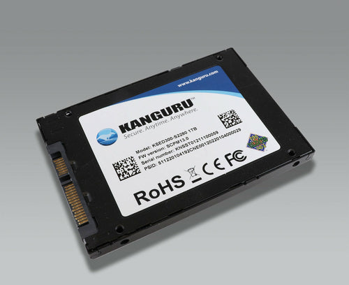 iStorage Kanguru Defender SED300 Hardware-Based Self-Encrypting Internal SATA SSD 500 GB | FIPS 140-2 Level 2 Certified | Self-Encrypting 2.5” SATA SSD |TAA Compliant