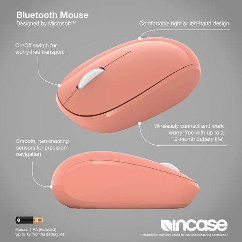 Incase Designed by Microsoft RJN-00037 mouse Home Ambidextrous Bluetooth