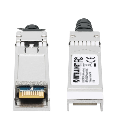 Intellinet 1m 10G SFP+ Passive Direct Attach Copper Twinax Cable 30AWG MSA SFP-H10GB-CU1M compatible