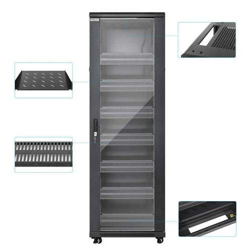 Intellinet Pro Line Network Cabinet with Integrated Fans, 38U