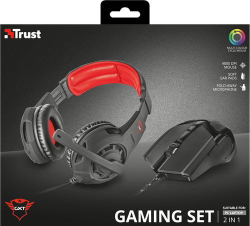 Trust GXT 784 Headset Wired Head-band Gaming Black, Red