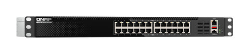 QNAP QSW-M3224-24T network switch Managed L3 10G Ethernet (100/1000/10000) 1U Black, Silver
