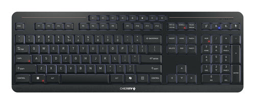 CHERRY Stream desktop ultimate keyboard Mouse included Home/Office USB + RF Wireless + Bluetooth QWERTY English Black