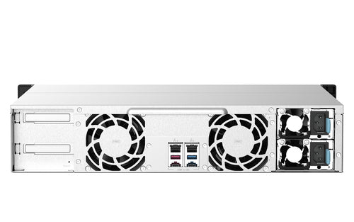 QNAP TS-1273AU-RP-8G NAS Rack (2U) Ryzen Embedded V1500B 8 GB DDR4 0 TB QNAP QTS Aluminium, Black