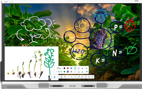 SMART Technologies RX275 interactive whiteboard 190.5 cm (75") 3840 x 2160 pixels Touchscreen White USB / Bluetooth