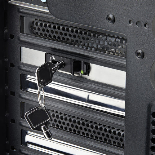 StarTech.com M.2 NVMe SSD to PCIe x4 Mobile Rack/Backplane with Removable Tray for PCI Express Expansion Slot, Tool-less Installation, PCIe 4.0/3.0 Hot-Swap Drive Bay, Key Lock - 2 Keys Included