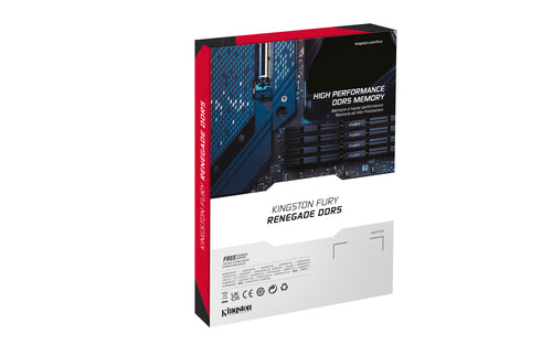 Kingston Technology FURY 96GB 6400MT/s DDR5 CL32 DIMM (Kit of 2) Renegade Silver XMP