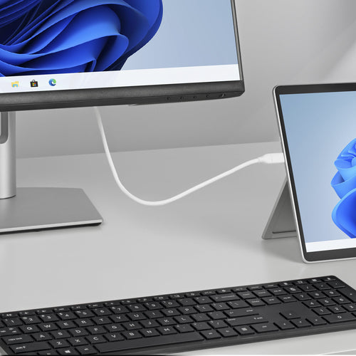 StarTech.com 6ft (2m) USB-C to DisplayPort 1.2 Cable, Bidirectional, 4K 60Hz, White Video Adapter Cord for Apple MacBook Pro / Air M1 M2 M3 M4, Mac Mini / Studio, Thunderbolt Compatible
