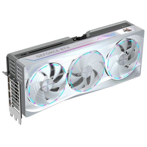 GIGABYTE AORUS GeForce RTX 5090 MASTER ICE 32G Graphics Card - 32GB GDDR7, 512bit, PCI-E 5.0, 2655MHz Core Clock, 3 x DP 2.1a, 1 x HDMI 2.1b, NVIDIA DLSS 4, GV-N5090AORUSM ICE-32GD