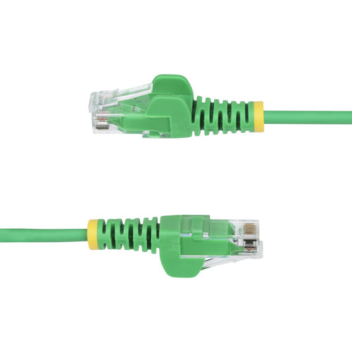 StarTech.com 15ft Green Slim CAT6 Ethernet Cable, Snagless, 100W PoE, UTP, LSZH, 28AWG Pure Bare Copper Wire, Slim RJ45 Network Patch Cord w/Strain Reliefs, Individually Tested