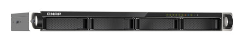 QNAP TS-435XeU NAS Rack (1U) Marvell CN9131 4 GB DDR4 0 TB QNAP QTS Black, Grey