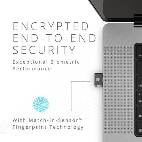 Kensington VeriMark Guard 2.1 USB-C Fingerprint Security Key-FIDO2, WebAuthn/CTAP2.1, FIDO U2F-Cross Platform