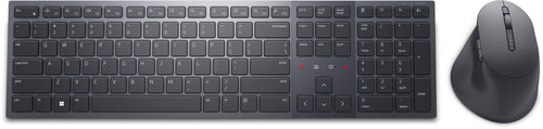 DELL KM900 keyboard Mouse included Office RF Wireless + Bluetooth QWERTY US English Graphite