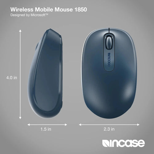 Incase Wireless Mobile 1850 mouse Office Ambidextrous RF Wireless Optical 1000 DPI