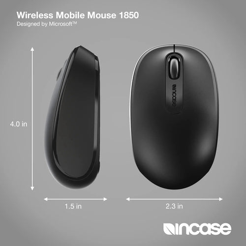 Incase Wireless Mobile 1850 mouse Office Ambidextrous RF Wireless Optical 1000 DPI