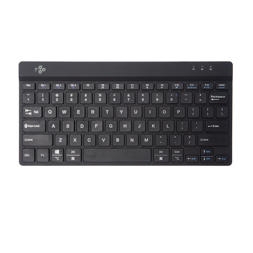 R-Go Tools Ergonomic keyboard R-Go Compact Break, compact keyboard with break software, QWERTY (US), Bluetooth, black