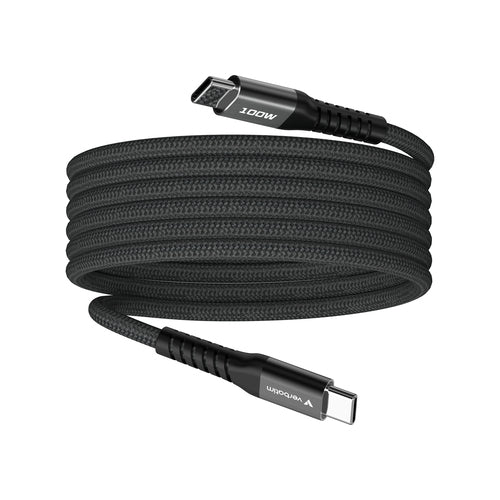 Verbatim Sync & Charge Magnetic Cable - 100W USB-C to USB-C 120 cm Black