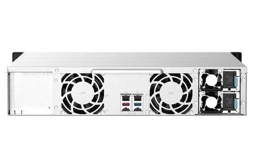 QNAP TS-1273AU-RP-8G NAS Rack (2U) Ryzen Embedded V1500B 8 GB DDR4 0 TB QNAP QTS Aluminium, Black