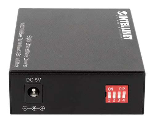 Intellinet Gigabit Ethernet Media Converter 10/100/1000Base-T to 1000Base-SX (SC) Multi-Mode, 550 m (1,800 ft.), Autonegotiation
