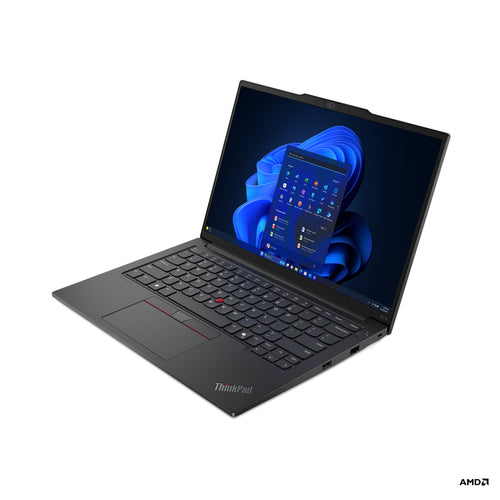 Lenovo ThinkPad E14 AMD Ryzen™ 5 7535U Laptop 35.6 cm (14") WUXGA 16 GB DDR5-SDRAM 512 GB SSD Wi-Fi 6 (802.11ax) Windows 11 Pro US English Black