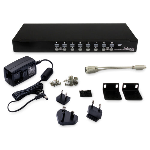 StarTech.com 16 Port 1U Rackmount USB PS/2 KVM Switch with OSD