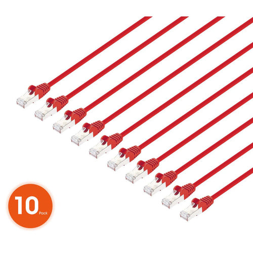 Intellinet 745512 networking cable Red 0.15 m Cat8.1 U/FTP (STP)