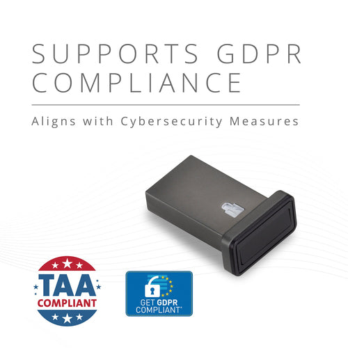 Kensington VeriMark Guard 2.1 USB-A Fingerprint Security Key -FIDO2, WebAuthn/CTAP2.1, FIDO U2F-Cross Platform