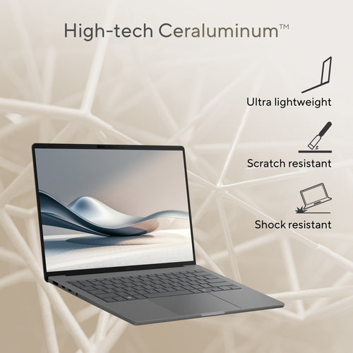 ASUS Zenbook 14 UX3407QA-PS76 Copilot+ PC Snapdragon X1-26-100 Laptop 35.6 cm (14") WUXGA 32 GB LPDDR5x-SDRAM 1 TB SSD Wi-Fi 6E (802.11ax) Windows 11 Home Grey