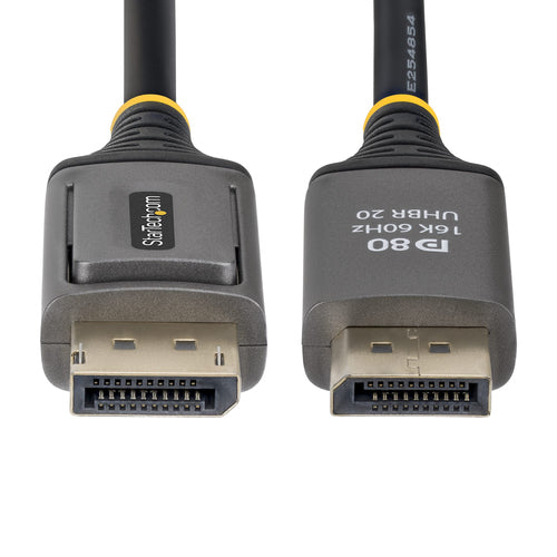 StarTech.com 6ft DisplayPort 2.1 Cable, VESA Certified DP80 DisplayPort Cable, Uncompressed 10K/8K 60Hz, 16K 60Hz/8K 240Hz w/DSC 1.2a, DP 2.1 Monitor Cord